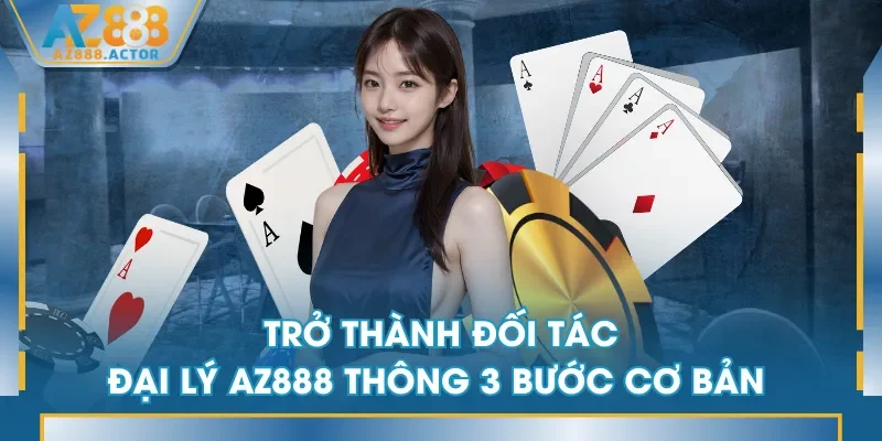 Trở thành đối tác đại lý AZ888 thông 3 bước cơ bản Trở thành đối tác đại lý AZ888 thông 3 bước cơ bản